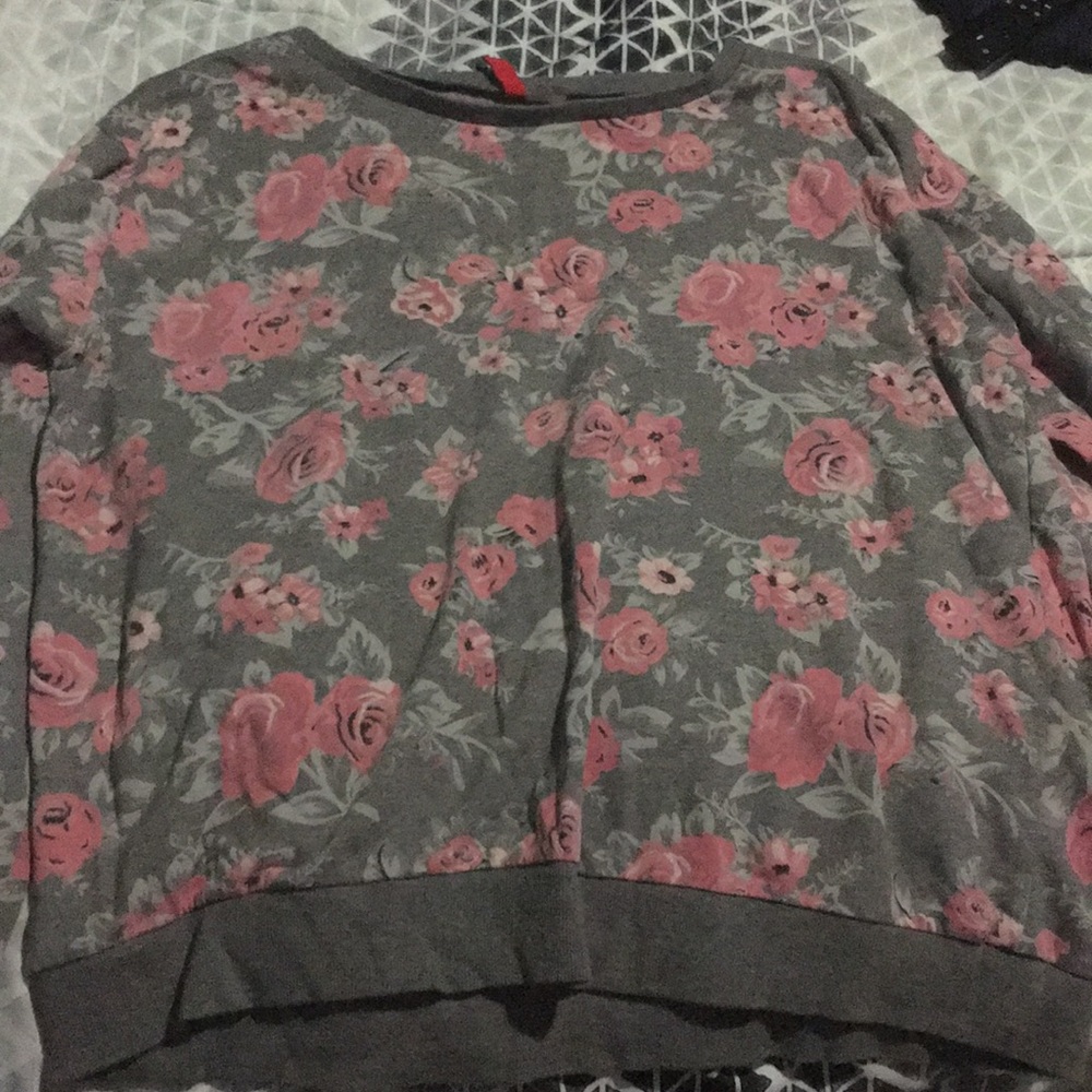 Long sleeve floral shirt